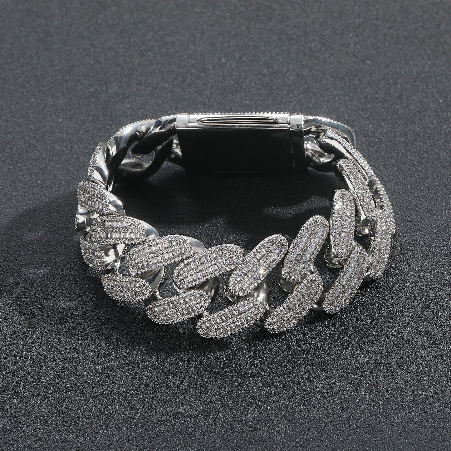 Hip Hop Cuban Link Copper Bracelet for Men