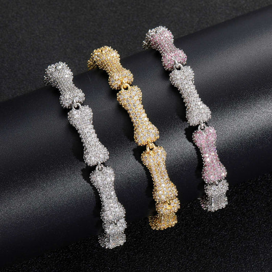 Hip Hop Fashion Cubic Zirconia Bracelet for Men and Women