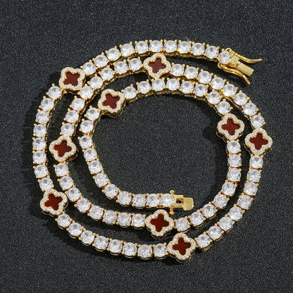 Cuban Link Bubble Cubic Zirconia Necklace for Men