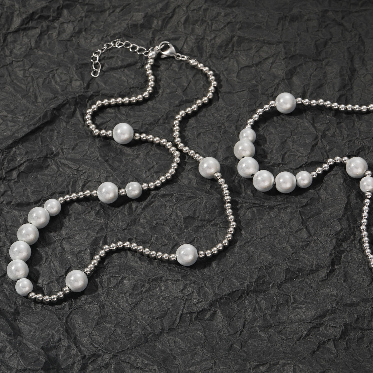 Hip Hop Vintage Fashion Pearl Necklace for Men product image