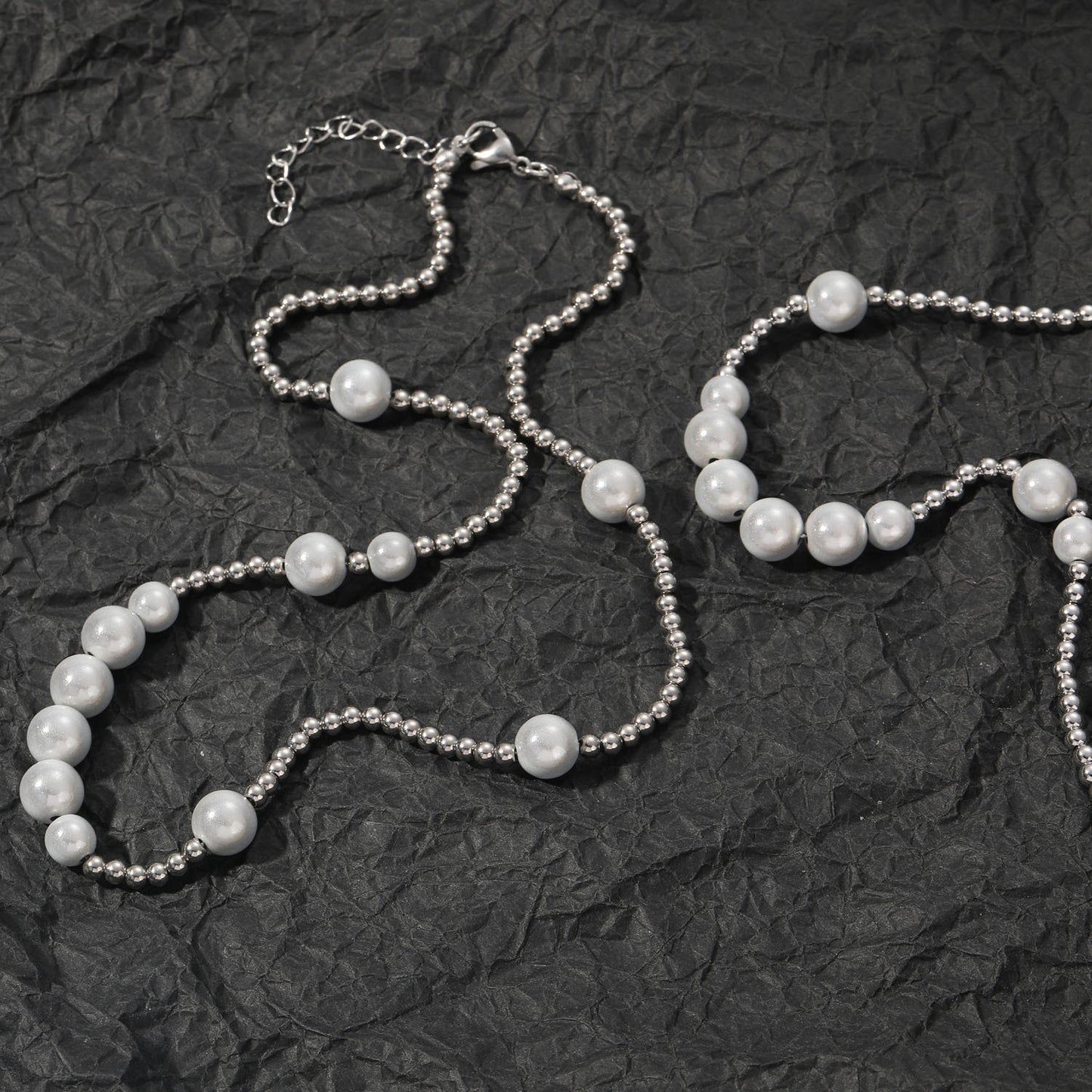 Hip Hop Vintage Fashion Pearl Necklace for Men
