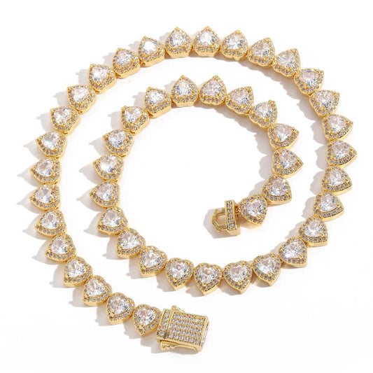Heart Cubic Zirconia Bracelet for Men and Women