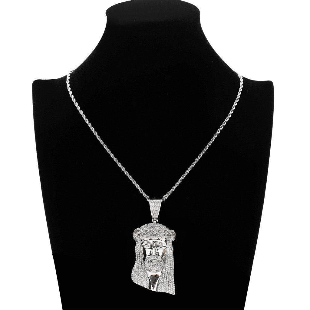 Hip Hop Vintage Fashion Cubic Zirconia Pendant Necklace for Men and Women