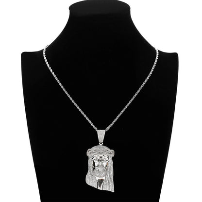 Hip Hop Vintage Fashion Cubic Zirconia Pendant Necklace for Men and Women