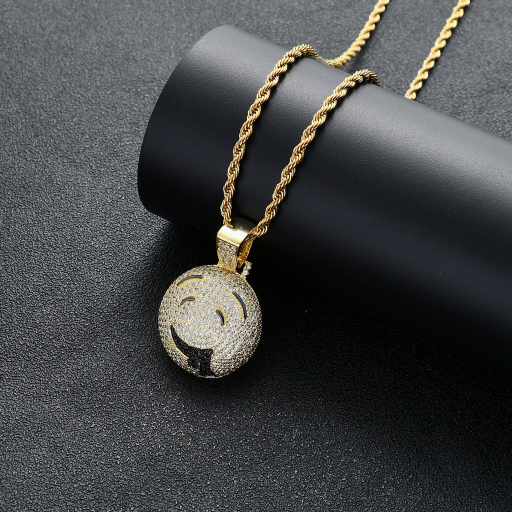 Hip Hop Fashion Copper Pendant Necklace for Men and Women