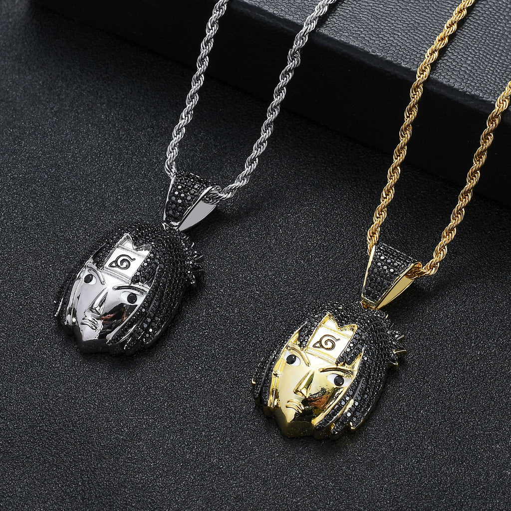 Hip Hop Fashion Cubic Zirconia Pendant Necklace for Men and Women