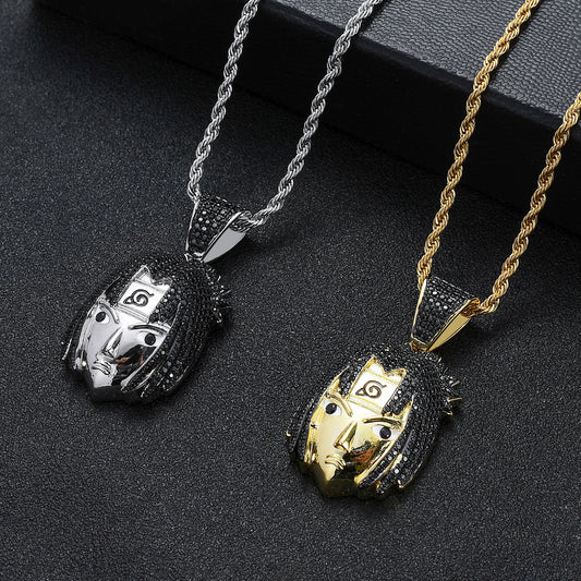 Hip Hop Fashion Cubic Zirconia Pendant Necklace for Men and Women