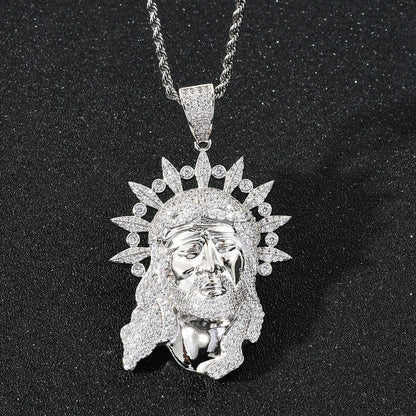 Hip Hop Vintage Fashion Cubic Zirconia Pendant Necklace for Men and Women