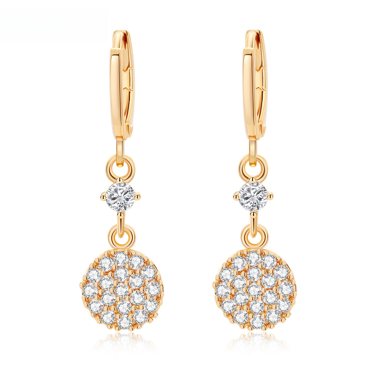 Unisex Minimalist Cross Drop Earrings product image