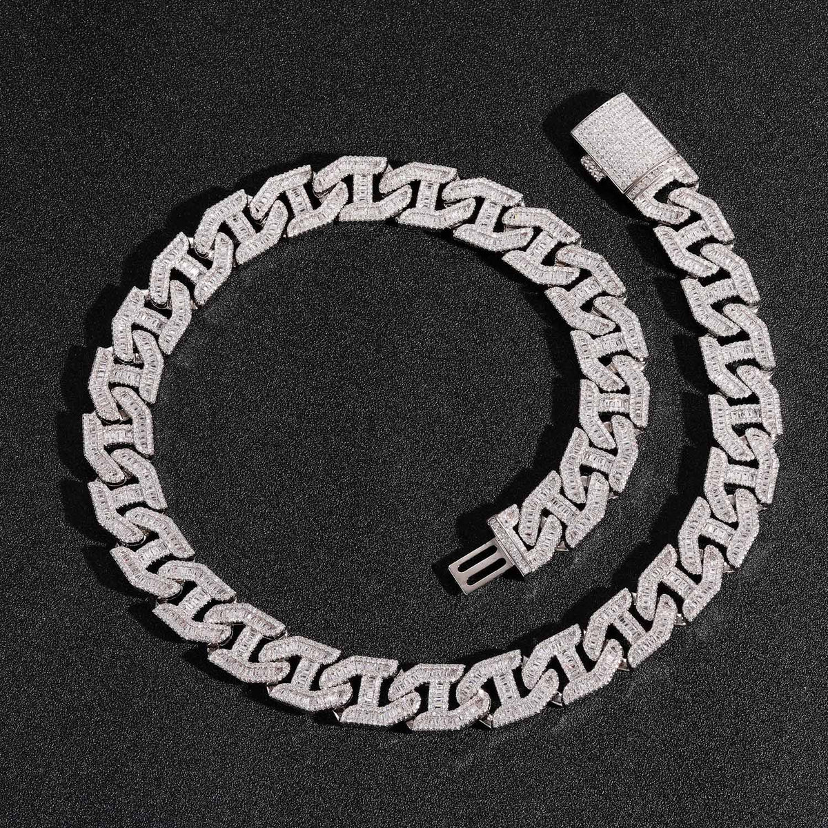 Hip Hop Fashion Cubic Zirconia Necklace for Men product image