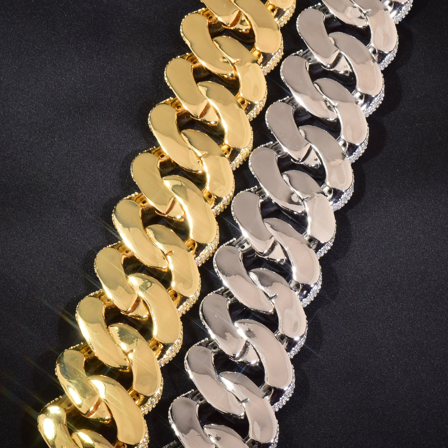 Buckle Cuban Link Iced Out Unisex Statement Chain