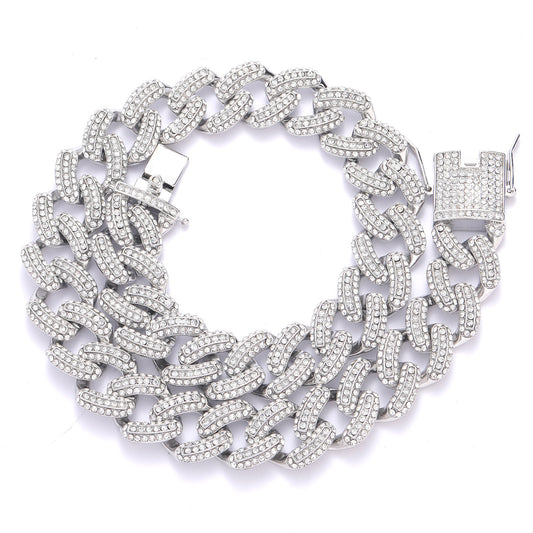 Hip Hop Cuban Link Alloy Necklace for Men