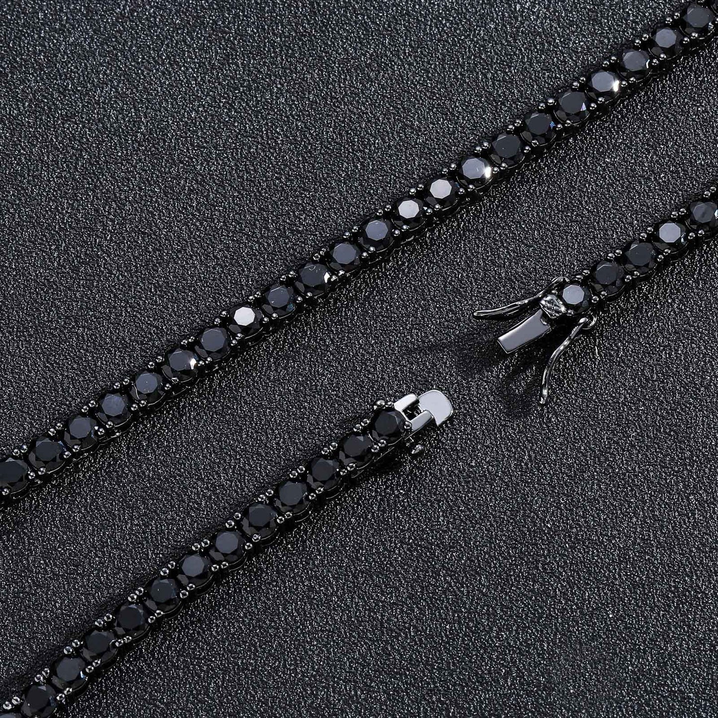 Hip Hop Light Luxury Tennis Chain Cubic Zirconia Bracelet for Men