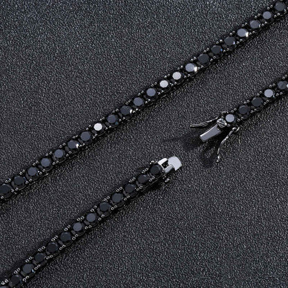 Hip Hop Light Luxury Tennis Chain Cubic Zirconia Bracelet for Men