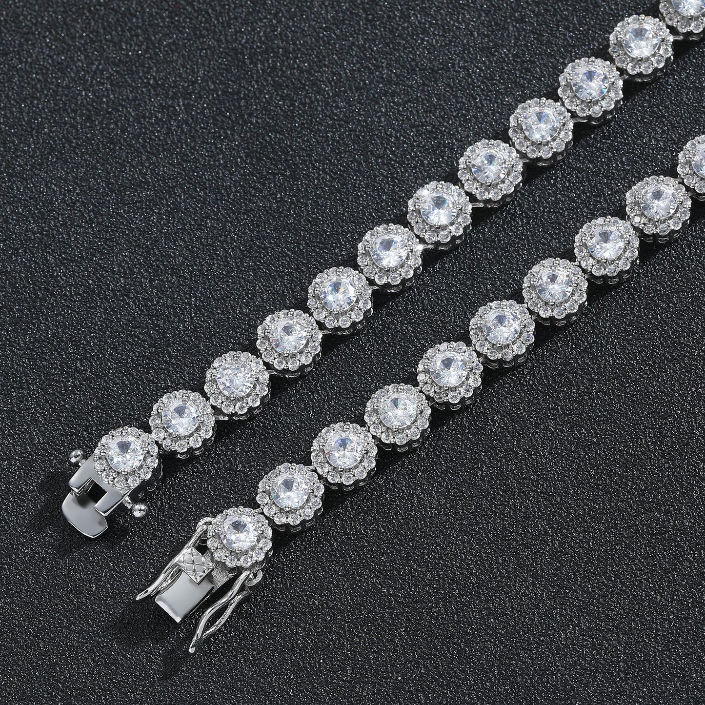 Hip Hop Star Eye Cuban Link Cubic Zirconia Necklace for Men