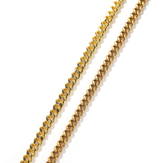 Unisex Gold Plated Cuban Link Chain Necklace - Hip Hop Statement Pendant Chain for Women and Men
