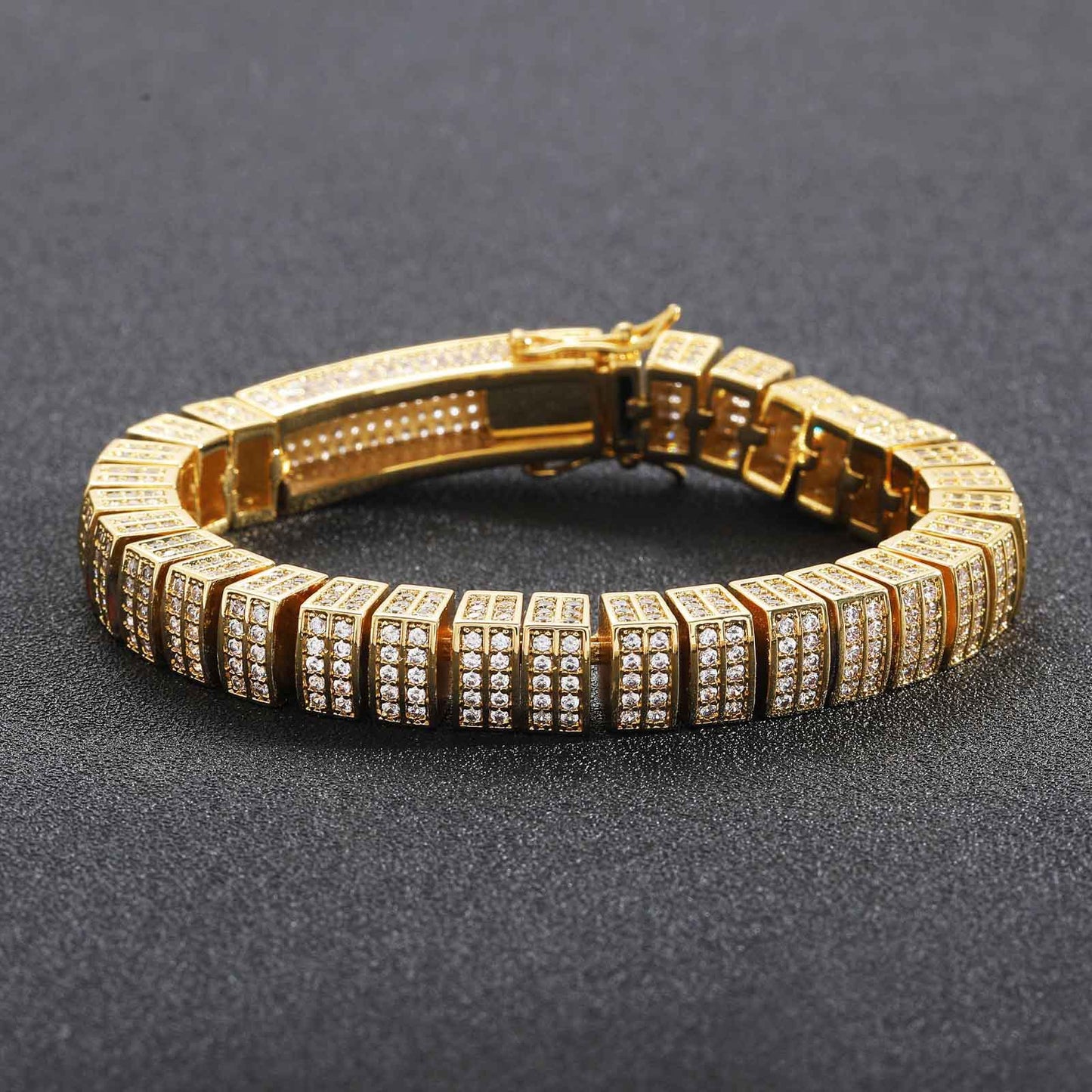 Hip Hop Fashion Cubic Zirconia Bracelet for Men and Women