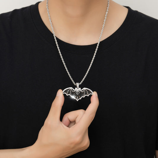 Hip Hop Vintage Fashion Cubic Zirconia Pendant Necklace for Men and Women