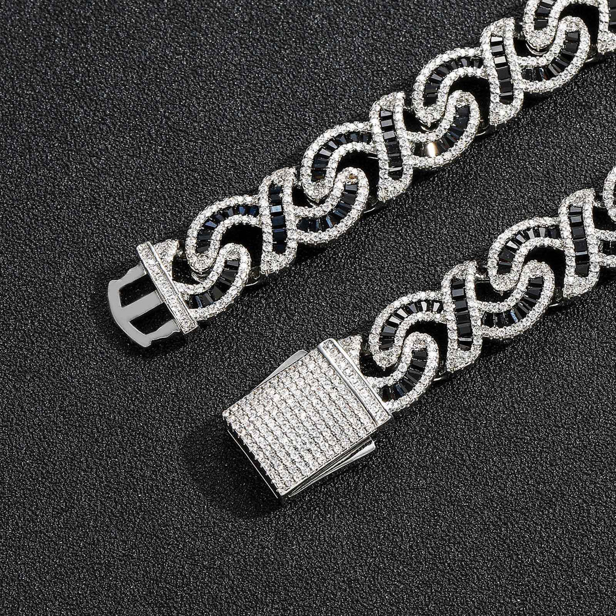 Hip Hop Cuban Link Cubic Zirconia Bracelet for Men product image