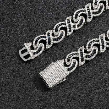 Hip Hop Cuban Link Cubic Zirconia Bracelet for Men