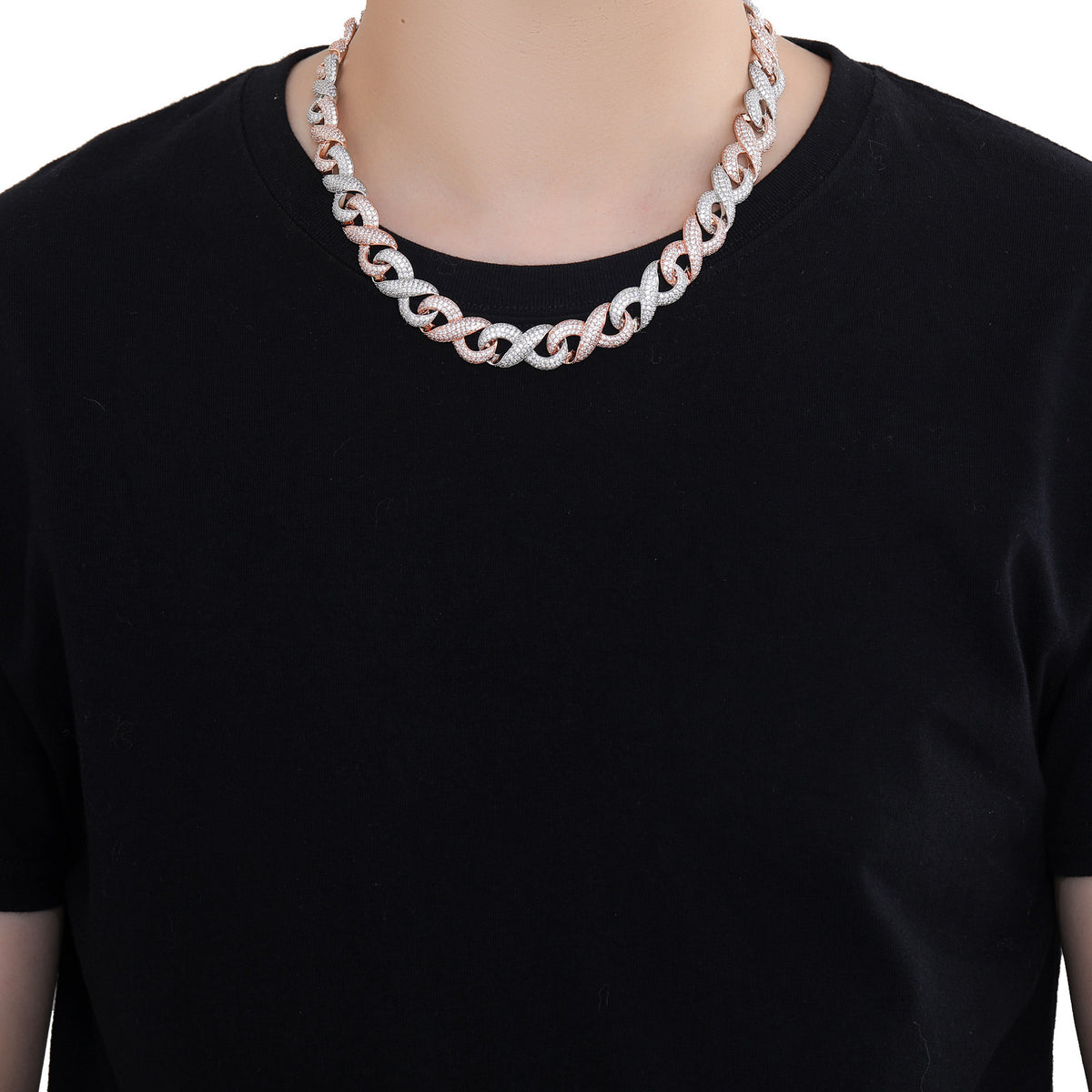 Hip Hop Cuban Link Copper Necklace for Men product image