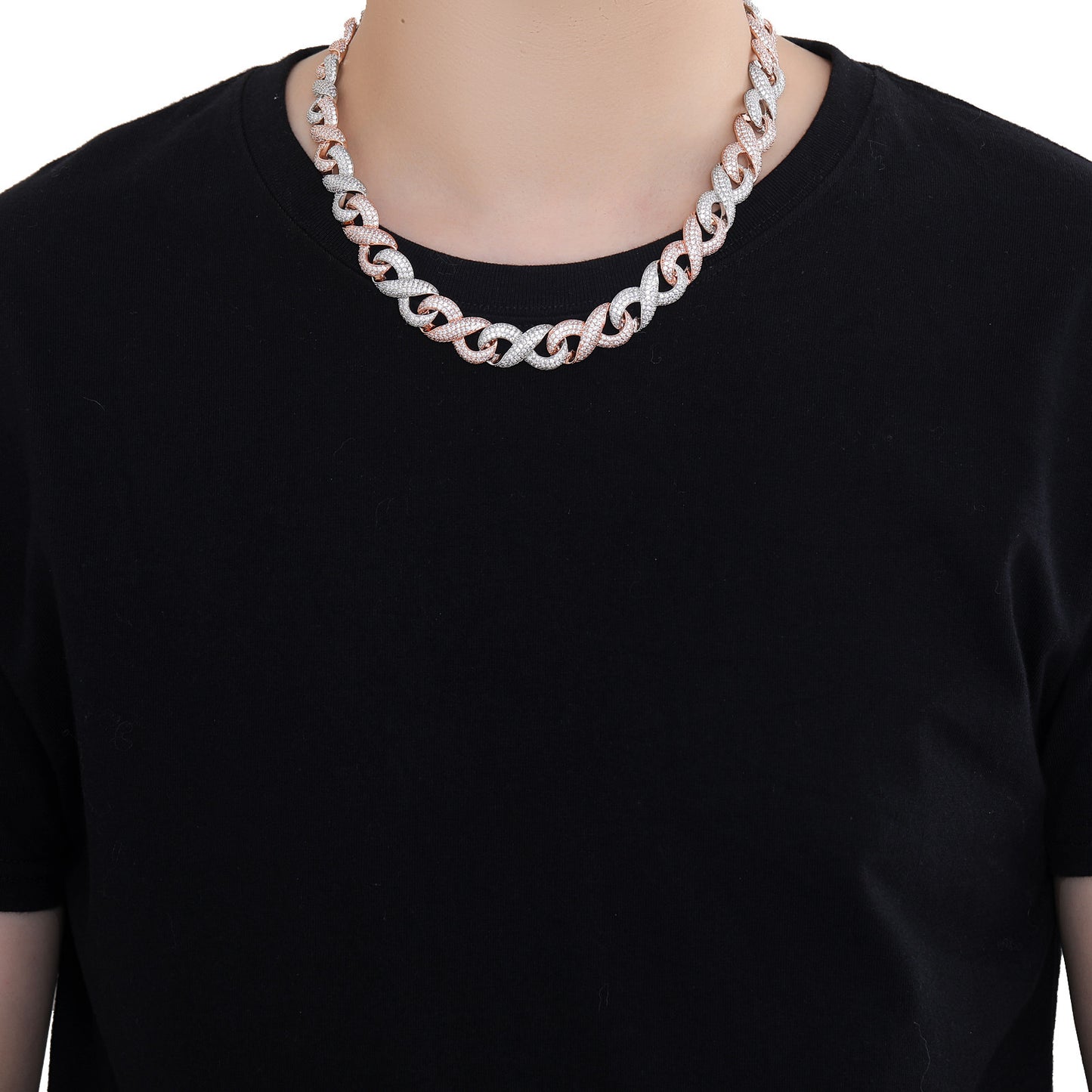 Hip Hop Cuban Link Copper Necklace for Men