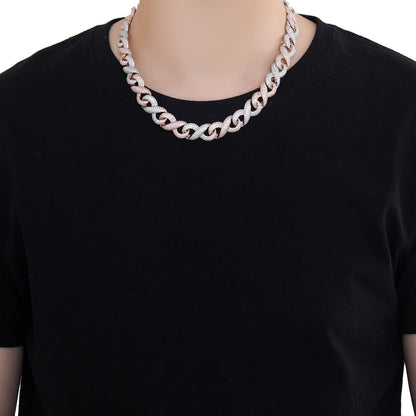 Hip Hop Cuban Link Copper Necklace for Men