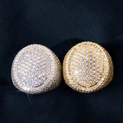 Iced Out Basketball Ring for Unisex
