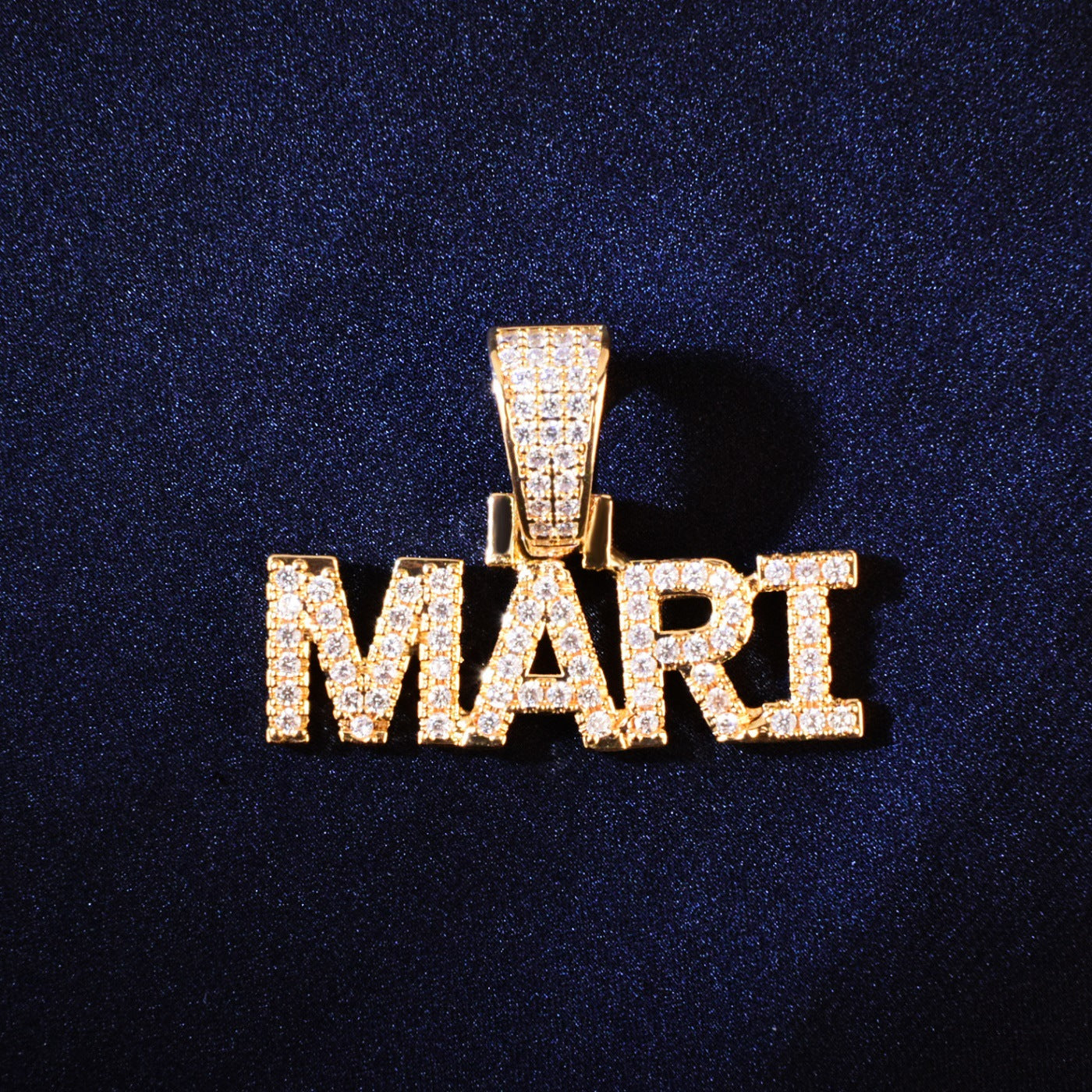 Unisex Iced Out Letter Name Necklace product image