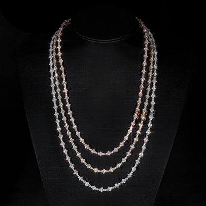 6.5 mm Cluster CZ Tennis Copper Necklace or Bracelet - CHA203