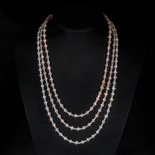 6.5 mm Cluster CZ Tennis Copper Necklace or Bracelet - CHA203 alternate product image
