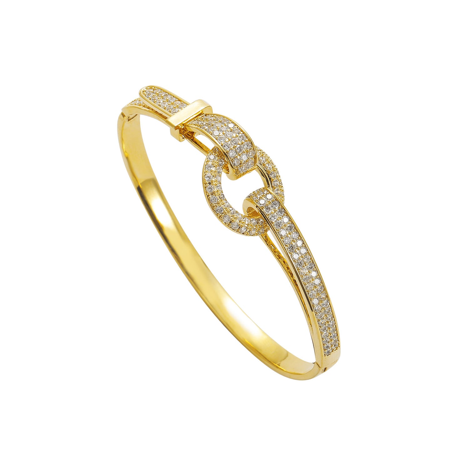 Hip Hop Cuban Link Copper Bracelet for Men and Women