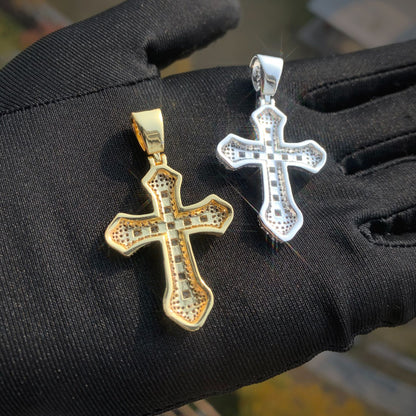 Iced Out Cross Pendant Necklace