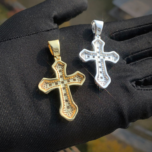 Iced Out Cross Pendant Necklace