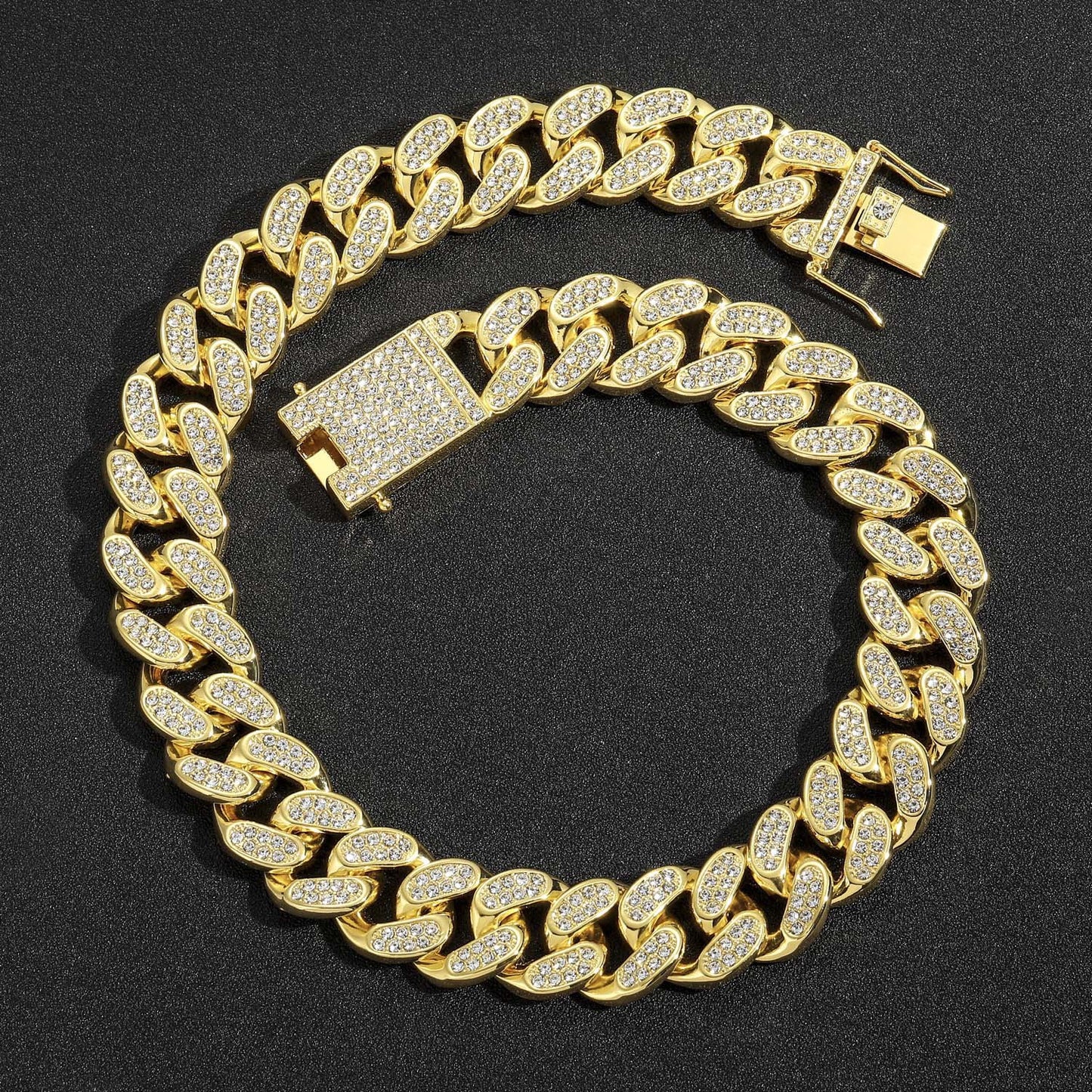 Hip Hop Cuban Link Alloy Necklace for Men