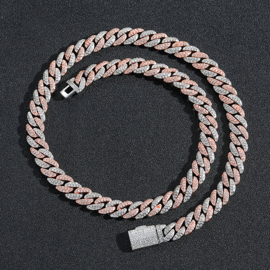 Hip Hop Cuban Link Cubic Zirconia Necklace for Men
