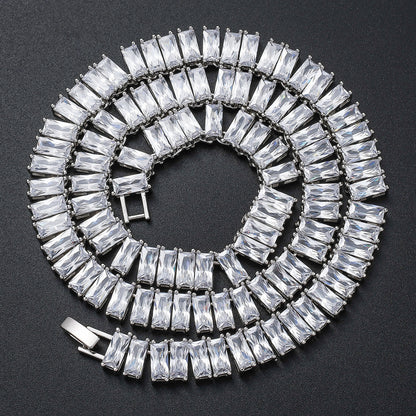 Hip Hop Square Cubic Zirconia Bracelet for Men and Women