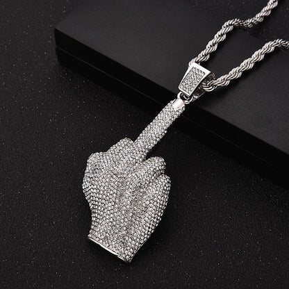 Hip Hop Fashion Alloy Pendant Necklace for Men and Women