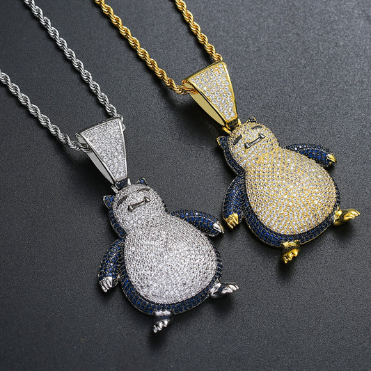 Hip Hop Fashion Copper Pendant Necklace for Men and Women