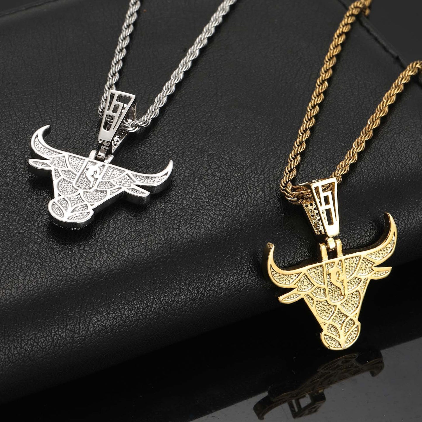 Hip Hop Fashion Cubic Zirconia Pendant Necklace for Men and Women