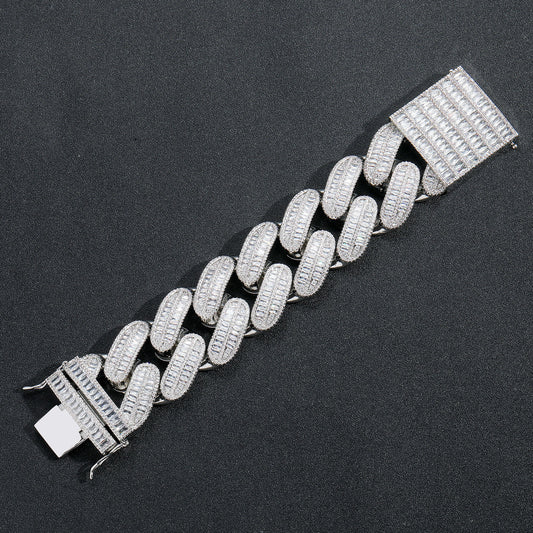 Hip Hop Punk Fashion Cubic Zirconia Necklace for Men