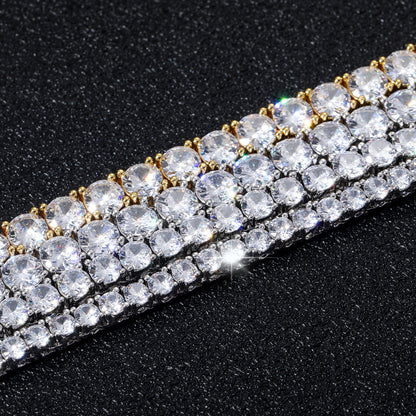 Light Luxury Minimalist Tennis Chain Copper Bracelet for Men