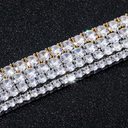 Light Luxury Minimalist Tennis Chain Copper Bracelet for Men