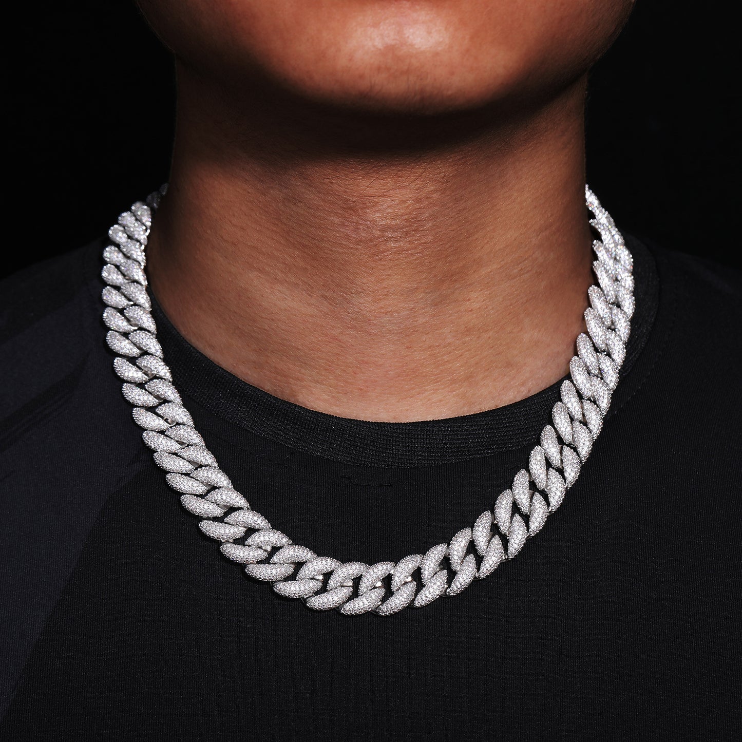 Iced Out Cuban Link Bracelet, Pavé Zircon Hip Hop Curb Chain, Unisex product image