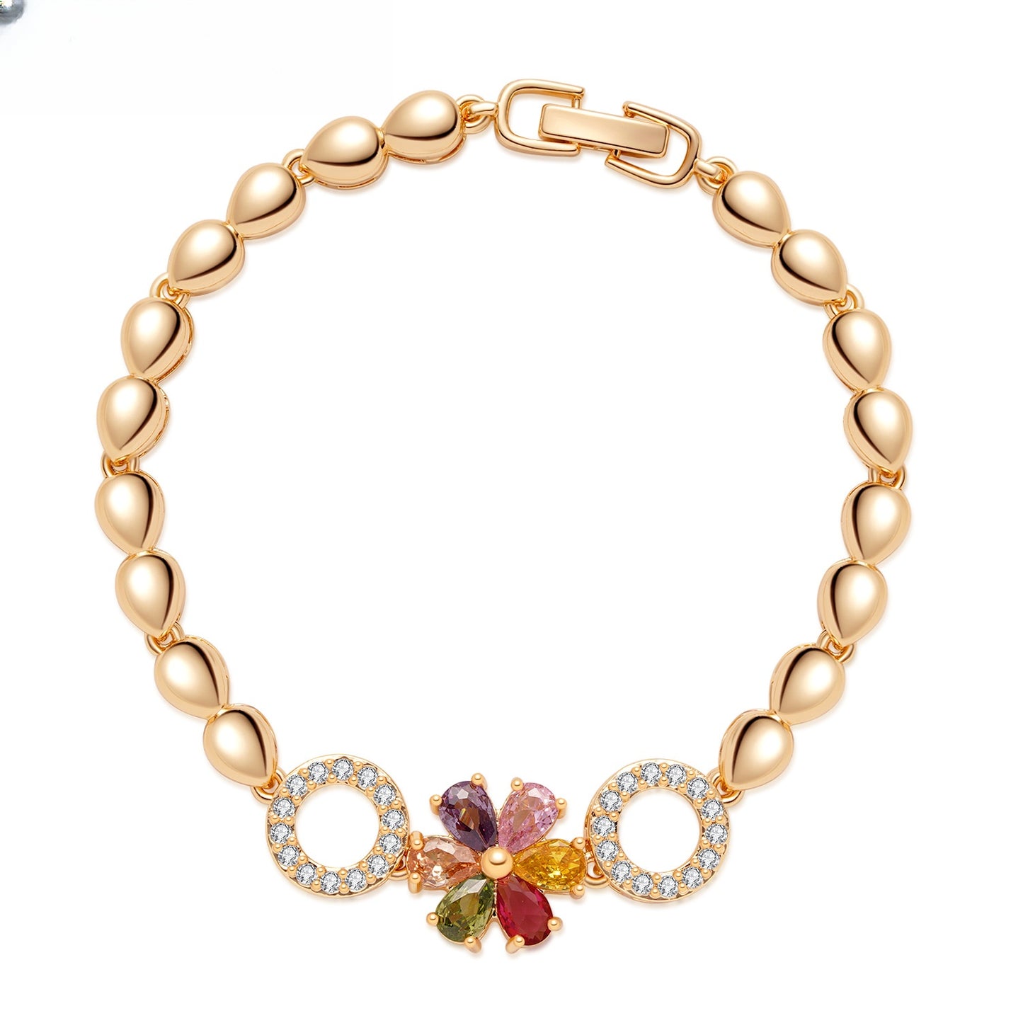 Floral Gem Bracelet for Women