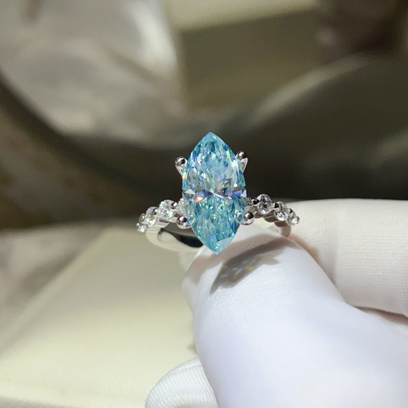 Marquise Moissanite Ring for Women, 3 Carat & 5 Carat Statement Engagement Style Ring product image