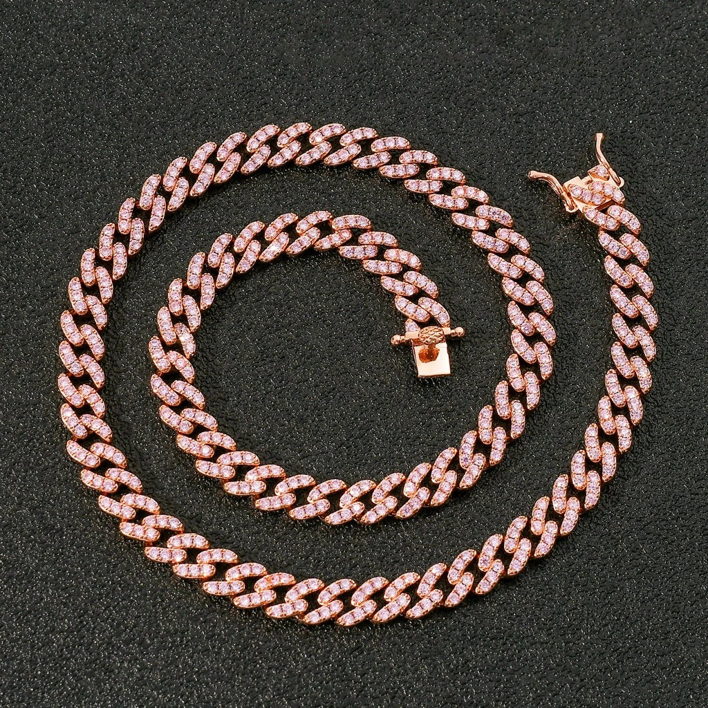 Hip Hop Minimalist Cuban Link Copper Necklace for Men and Women