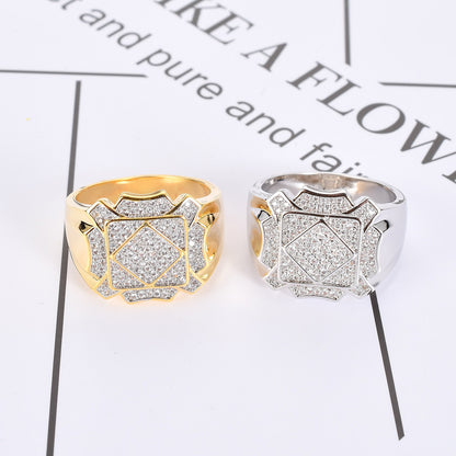 Light Luxury Round Iced Link Cubic Zirconia Bracelet for Men and Women