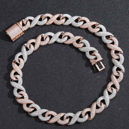 Hip Hop Punk Fashion Cubic Zirconia Pendant Necklace for Men