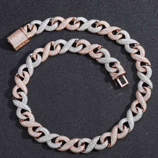 Hip Hop Punk Fashion Cubic Zirconia Pendant Necklace for Men